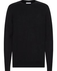 Calvin Klein - Truien & Vesten ,Zwart ,Moderne Modal Crew Neck Sweater - Lyst