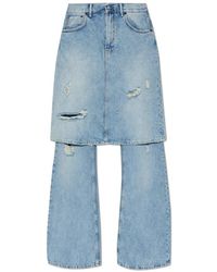 Acne Studios - Jeans ,Blauw ,Denim Layered Denim Broeken - Lyst