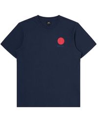 Edwin - Japanisches sun t-shirt navy - Lyst