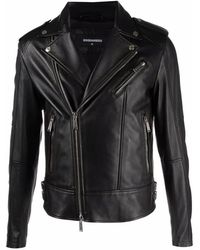 DSquared² - Zwarte Stijlvolle Jassen - Lyst