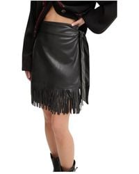 Never Fully Dressed - Jaspre Mini Fringe Rok - Lyst