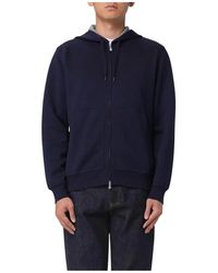 Brunello Cucinelli - Gezellige Hoodie Met Rits Aan De Voorkant En Zak - Lyst