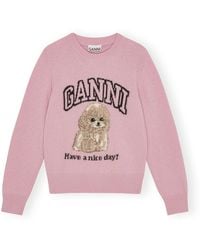Ganni - Round-Neck Knitwear - Lyst