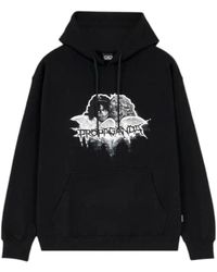 Propaganda - Hoodies & Sweatvesten ,Zwart ,Katoen Onschuldige Hoodie Met Zeefdruk - Lyst