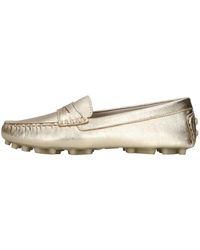 Emanuélle Vee - Schoenen ,Geel ,Leer Platte Schoenen Gouden - Lyst