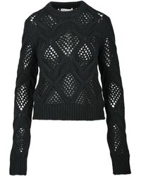Sportmax - Round-Neck Knitwear - Lyst
