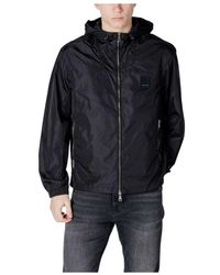 ARMANI EXCHANGE - Schwarze Polyamid Jacke Herren Kollektion - Lyst