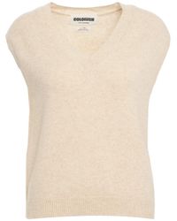 Crush - Cashmere V-Neck Gilet Aw25 - Lyst
