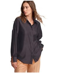 Kocca - Overhemden ,Zwart ,Blouse Voor Alle Gelegenheden Met Lange Mouwen - Lyst