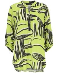 Doris Streich - Bluse Mit Graffiti-Print - Lyst