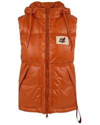 AFTER LABEL - Jassen ,Oranje ,Verstelbare Hoodies Met Zijzakken - Lyst