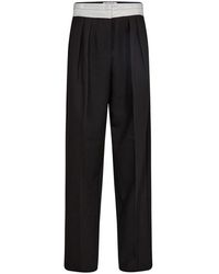 co'couture - Pantalones negros elegantes con cintura elástica y bolsillos laterales - Lyst