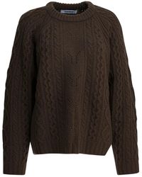 Sandbeige - Round-Neck Knitwear - Lyst