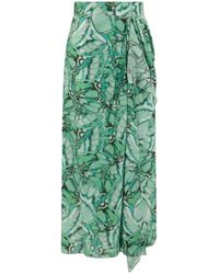 Alberta Ferretti - Rokken ,Groen ,I'M Going To Wrap - Lyst