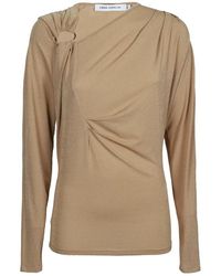 SIMONA CORSELLINI - Maglia Con Scollo Asimmetrico - Lyst