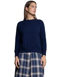 Kaos - Gebreide Trui Met Ronde Hals - Lyst