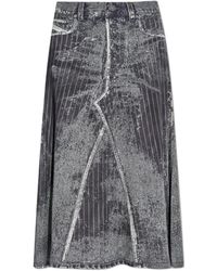 DIESEL - Denim Skirts - Lyst
