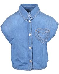 Moschino - Denim Shirts - Lyst