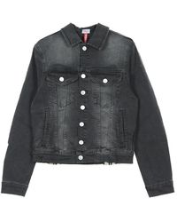 Kappa - Jassen ,Zwart ,Katoen Jeans Jacket Banda Boetino - Lyst