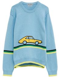 JW Anderson - Truien & Vesten ,Blauw ,Crew Neck Sweater - Lyst