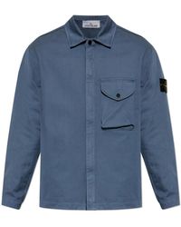 Stone Island - Jas Met Logopatch - Lyst