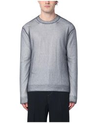 Jil Sander - Truien & Vesten ,Grijs ,Katoen Stijlvolle Sweaters Met Nylon En Katoen - Lyst