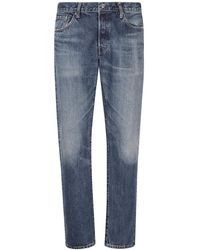 Edwin - Jeans ,Blauw ,Katoen Blauwe Regular Tapered Jeans - Lyst
