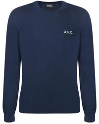 A.P.C. - Round-Neck Knitwear - Lyst