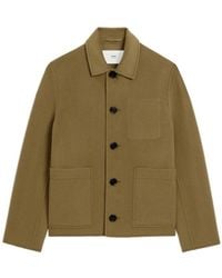 Ami Paris - Jassen ,Bruin ,Bruine Jas Met Groene Zakken - Lyst