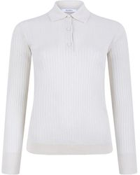 Max Mara - Truien & Vesten ,Wit ,Kasjmier Gitano Polo Sweater - Lyst