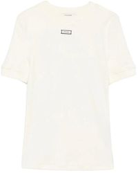 Entire studios - Tops ,Wit ,T-Shirt Met Ronde Hals - Lyst