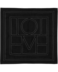 TOTEME - Embroidered Monogram Scarf - Lyst