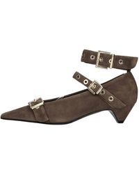 Lella Baldi - Suede Pump - Lyst
