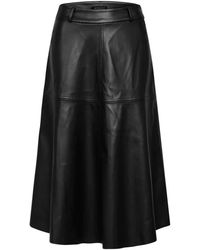Bruuns Bazaar - Rokken ,Zwart ,Polyester Vegan Imma Rok - Lyst