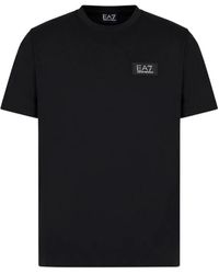 EA7 - T-shirt minimalista a maniche corte - Lyst