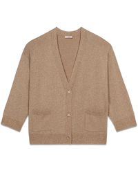 Oltre - Viscose Blend Lurex Vest - Lyst
