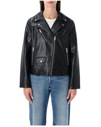 Levi's - Jassen ,Zwart ,Leer Kendal Moto Jas Eco Leer - Lyst