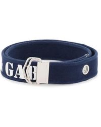 Dolce & Gabbana - Cintura in nastro con logo in gomma - Lyst