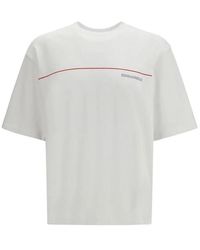 DSquared² - Tops ,Wit ,Katoen Cotton Crew Neck T-Shirt - Lyst