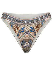 CAMILLA - Bikini Broekje Met Patroon En Kristallen - Lyst