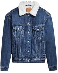 Levi's - Ex-Boyfriend Trucker Sherpa Jacket - Lyst