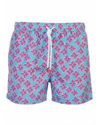 Kiton - Badmode ,Veelkleurig ,Polyester Swim Boxer - Lyst