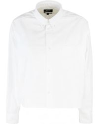 A.P.C. - Weiße Button-Down Bluse Sophia - Lyst