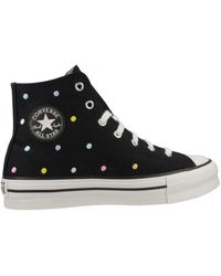 Converse - Schoenen ,Zwart ,Verhoogde Eva Lift High Top Sneakers - Lyst
