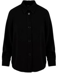 Aspesi - Stilvolle bluse in schwarz - Lyst