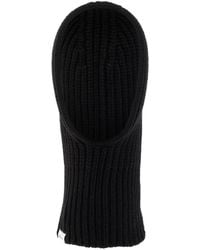 Moncler - Accessoires ,Zwart ,Wol Wollen Bivakmuts - Lyst