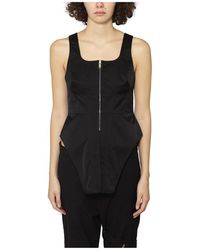 Ambush - Tops ,Zwart ,Top Korset Met Zip - Lyst