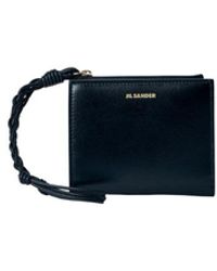 Jil Sander - Tassen ,Zwart ,Leer Tangle Mini Wallet - Lyst