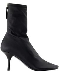 Acne Studios - Leren Enkelboot - Lyst
