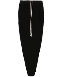 Rick Owens - Zwarte Katoenen Rok Met Trekkoord - Lyst